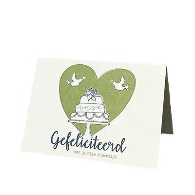 'Aardkaart 'Gefeliciteerd met jullie huwelijk'' kopen? | FOR YOU GIFTS