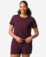 HEMA Damessportshirt bordeauxrood (bordeauxrood)