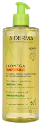A-Derma Exomega Control Emollient Cleansing Oil Douche & bad 500 ml
