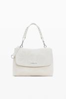 Middelgrote converteerbare tas met leerlook - WHITE - U