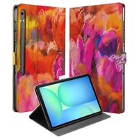 Samsung Galaxy Tab S10 FE Plus | Book Case | Hoesje met Standaard Tulips Samsung Galaxy Tab S10 FE Plus | Book Case | Hoesje met Standaard Tulips