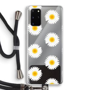 Margrietjes: Samsung Galaxy S20 Plus Transparant Hoesje met koord