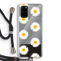 Margrietjes: Samsung Galaxy S20 Plus Transparant Hoesje met koord