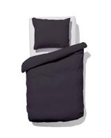 HEMA Dekbedovertrek 140x200/220cm zacht katoen donkergrijs (donkergrijs)