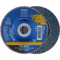 PFERD TOOLS 67766100 PFC 100 Z 60 PSF STEELOX/16,0 Lamellenschijf Diameter 100 mm Boordiameter 16 mm RVS, Staal 10 stuk(s)