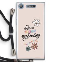 Tough Life: Sony Xperia XZ1 Transparant Hoesje met koord