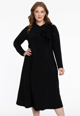 Yoek Jurk corsage | Zwart | Maat 54/56