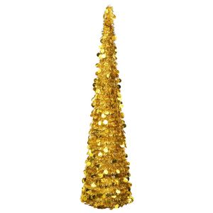 VidaXL Kunstkerstboom pop-up 180 cm pet goudkleurig