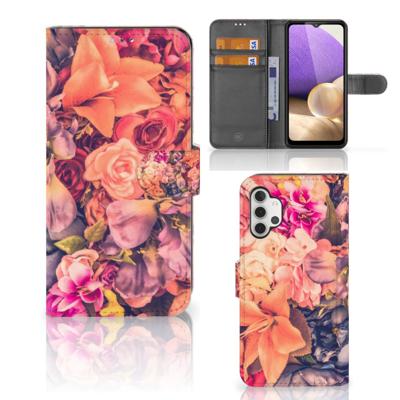 Samsung Galaxy A32 4G Hoesje Bosje Bloemen | Portemonnee hoesje