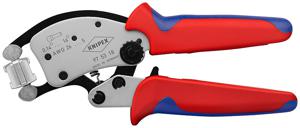 Knipex Krimptang | totale lengte 200 mm | 0,14-16 mm² gebruineerd | meercomponenten mantels | 1 stuk - 97 53 18 97 53 18