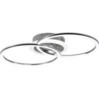 LED Plafondlamp Rond 25W - Dimbaar Natuurlijk Wit 4000K - Mat Chroom