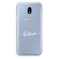 Be(e) kind: Samsung Galaxy J3 (2017) Transparant Hoesje