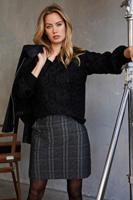 Helena Hart Rok Mini Lano Ruit 7698 Blazers Grijs