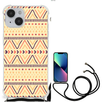 iPhone 14 Doorzichtige Silicone Hoesje Aztec Yellow - thumbnail