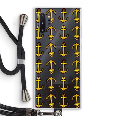 Musketon Anchor: Samsung Galaxy Note 10 Plus Transparant Hoesje met koord