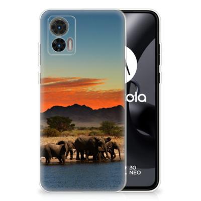 Motorola Edge 30 Neo | TPU Hoesje | Olifanten