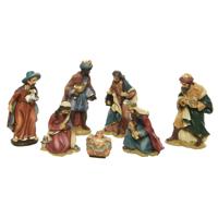 7-delige kerststal figuren beeldjes 9 cm 7-delige kerststal figuren beeldjes 9 cm