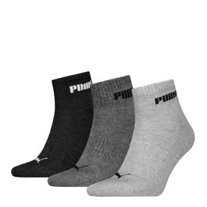 Puma Quartersokken Cushioned New Generation 3-pack Grey Melange-43/46