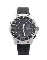 Horlogeband Tag Heuer CAJ2110 Rubber Zwart - thumbnail