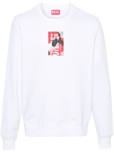 Diesel sweat S-Maris-E1 en coton - Blanc