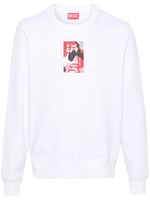 Diesel sweat S-Maris-E1 en coton - Blanc - thumbnail