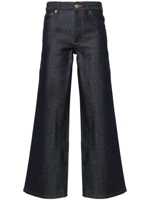 A.P.C. jean droit à taille haute - Bleu