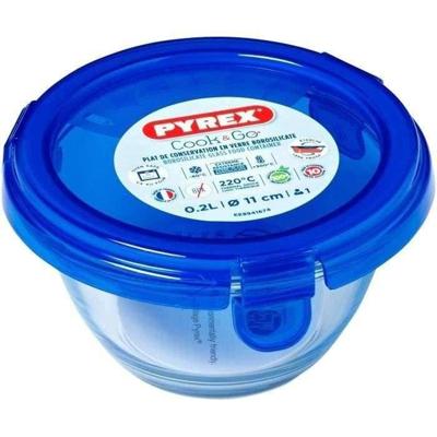 PYREX - COOK & GO - Ronde doos in vere met deksel 11 * 6 cm