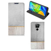 Xiaomi Redmi Note 9 Book | Wallet Case | Wood Concrete Xiaomi Redmi Note 9 Book | Wallet Case | Wood Concrete