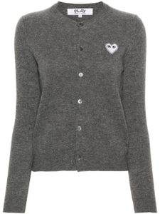 Comme Des Garçons Play cardigan à détail de cœur - Gris