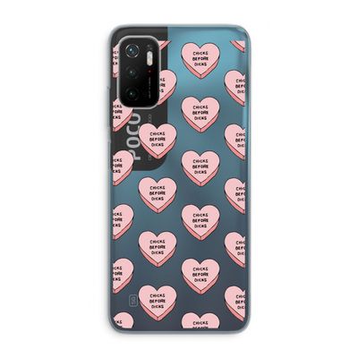 Chicks before dicks: Xiaomi Poco M3 Pro 5G Transparant Hoesje