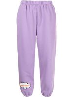 Natasha Zinko pantalon de jogging à patch slogan - Violet