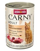 ANIMONDA Cat Carny Adult Kalkoen met kippenlever - nat kattenvoer - 400 g