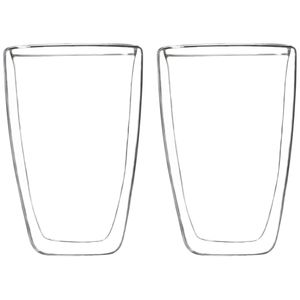 Set van 2x dubbelwandige koffie/theeglazen 400 ml