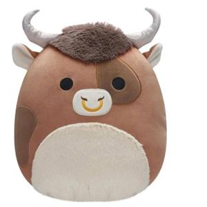 Squishmallows knuffel Brown spotted bull - 30 cm