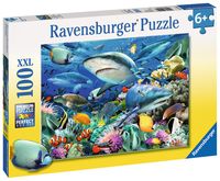 Ravensburger puzzel XXL haaienrif - 100 stukjes - thumbnail