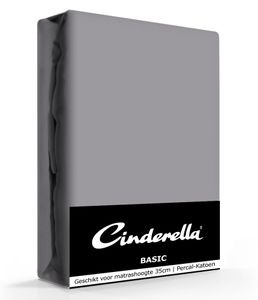 Cinderella Basic Hoeslaken Anthracite Hoge Hoek - 40 cm-90 x 220 cm