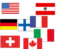 Vlaggen van wintersport landen - thumbnail