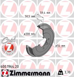 Remtrommel COAT Z ZIMMERMANN, u.a. für VW, Seat, Skoda