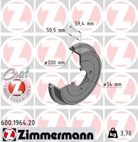 Remtrommel COAT Z ZIMMERMANN, u.a. für VW, Seat, Skoda