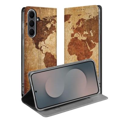 Samsung Galaxy S25 FE | Book Case | Wereldkaart