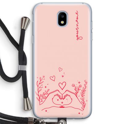 Love is in the air: Samsung Galaxy J5 (2017) Transparant Hoesje met koord