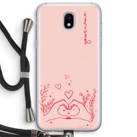 Love is in the air: Samsung Galaxy J5 (2017) Transparant Hoesje met koord