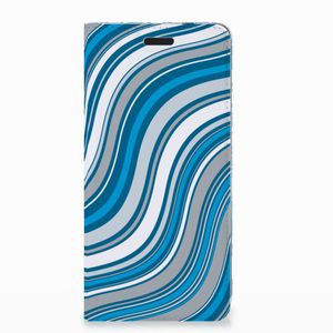 Nokia 3.1 (2018) Hoesje met Magneet Waves Blue