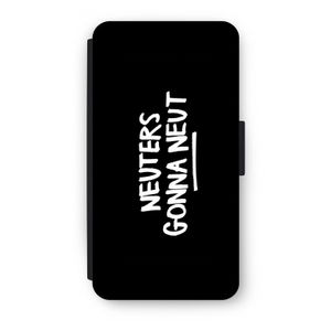 Neuters (zwart): iPhone X Flip Hoesje
