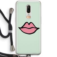 Kusje: OnePlus 6 Transparant Hoesje met koord