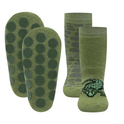 Ewers antislip sokken 2-pack Krokodil groen-31-34