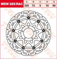 TRW Remschijf, remschijven voor de moto, MSW285RAC
