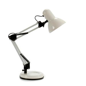 Pincello Tafellamp/bureaulampje High Light - metaal - wit - H58 cm - buigbaar - hoog model