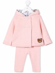 Moschino Kids survêtement à imprimé Teddy Bear - Rose