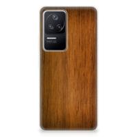 Xiaomi Poco F4 | Bumper Hoesje | Donker Hout